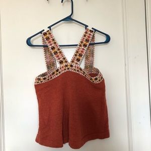 Madewell embroidered swing tank